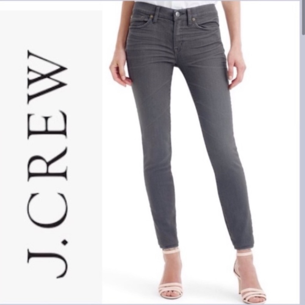 J. Crew Size 26 Grey Toothpick Jean in Grey
